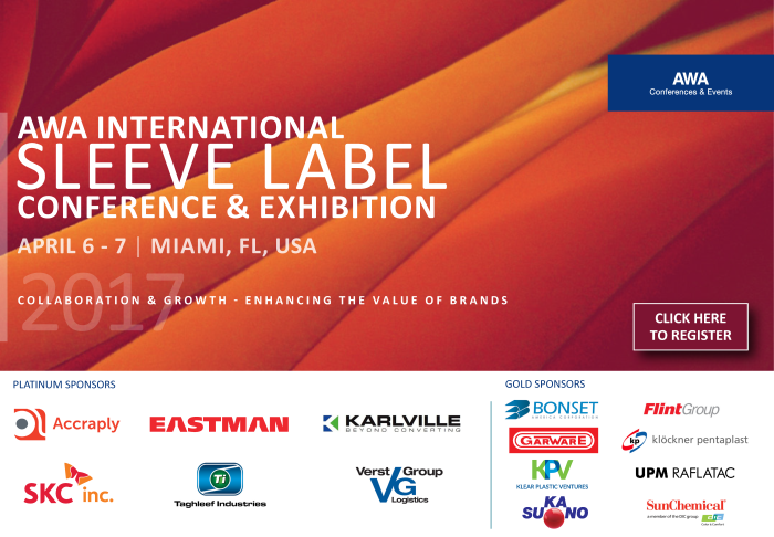 AWA International Sleeve Label Conference & Exhibition 2017, April 6-7, Miami, FL